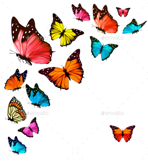 GraphicRiver Background with Butterflies 10761613 GraphicRiver Background with Butterflies 10761613