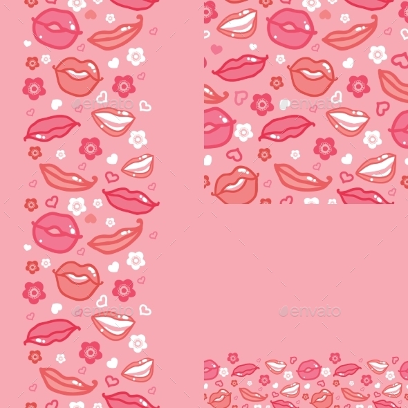 GraphicRiver Lips Set of Seamless Pattern 10762062 GraphicRiver Lips Set of Seamless Pattern 10762062