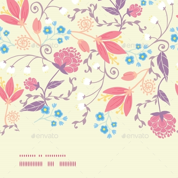 GraphicRiver Vector Fresh Field Flowers and Leaves 10762109 GraphicRiver Vector Fresh Field Flowers and Leaves 10762109