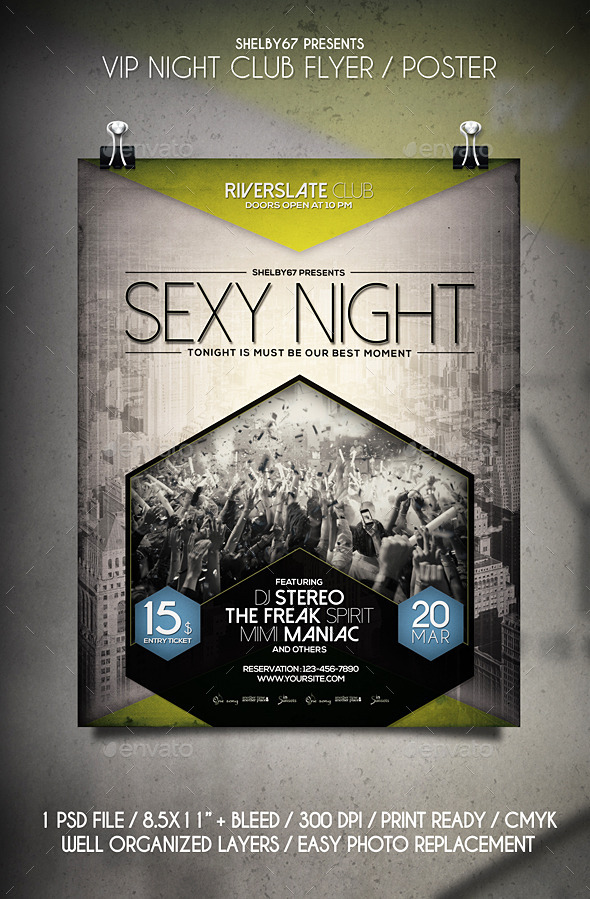GraphicRiver VIP Night Club Flyer Poster 10762127 GraphicRiver VIP Night Club Flyer Poster 10762127