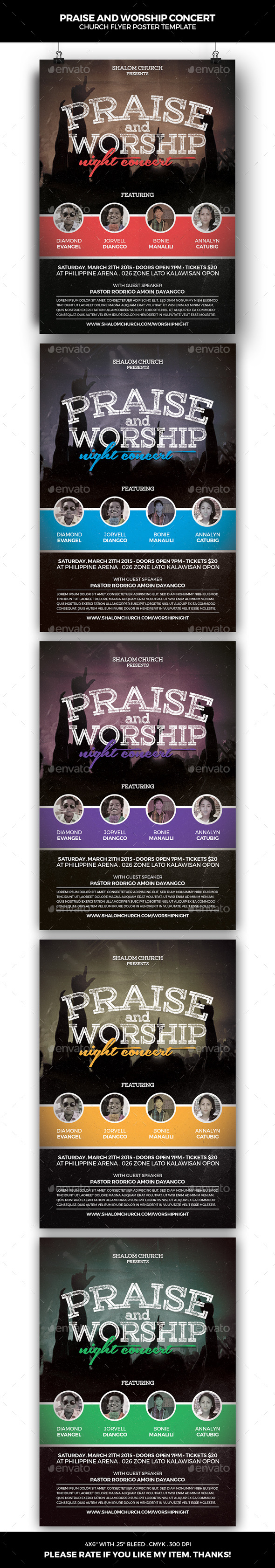 GraphicRiver Praise and Worship Concert Church Flyer 10762133 GraphicRiver Praise and Worship Concert Church Flyer 10762133
