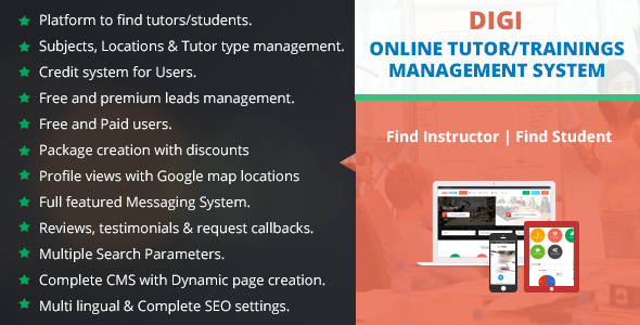 CodeCanyon Digi Online Tutor Trainings Management System 10672334 CodeCanyon Digi Online Tutor Trainings Management System 10672334