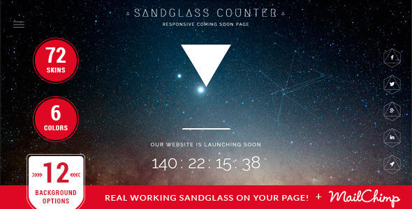 Sandglass - Responsive Countdown Template