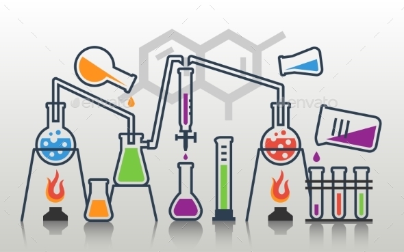 GraphicRiver Laboratory Glassware Composition 10763232 GraphicRiver Laboratory Glassware Composition 10763232