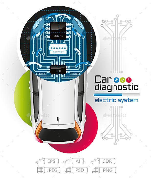 GraphicRiver X-Ray Car Diagnostic of Electric System 10763254 GraphicRiver X-Ray Car Diagnostic of Electric System 10763254