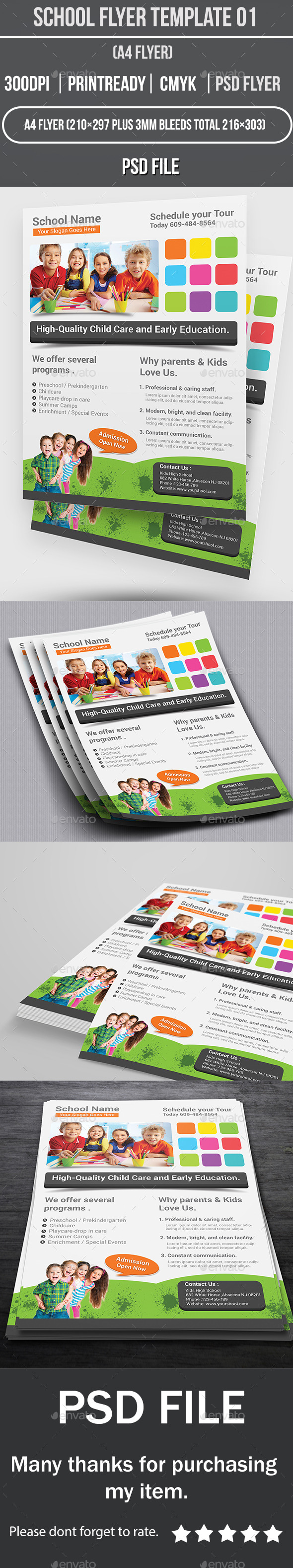 GraphicRiver School Flyer Template 01 10763322 GraphicRiver School Flyer Template 01 10763322