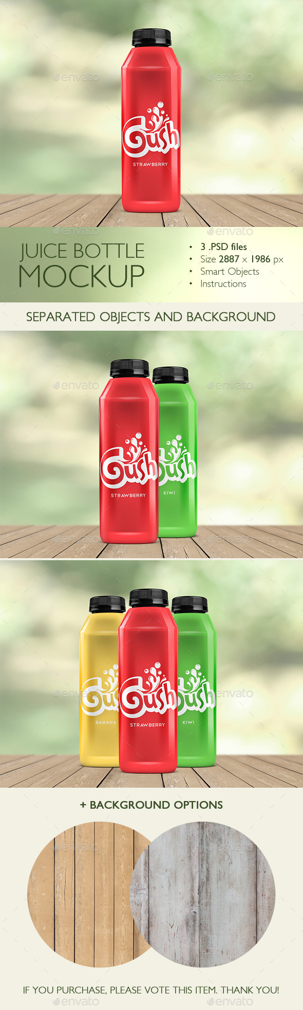 GraphicRiver Juice Bottle Mockup 10741466 GraphicRiver Juice Bottle Mockup 10741466