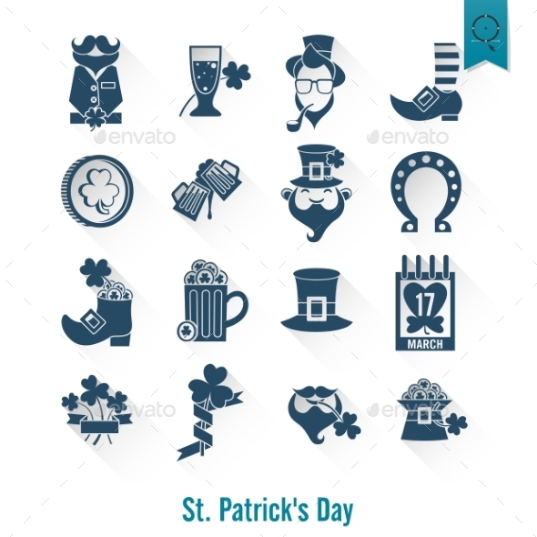 GraphicRiver Saint Patricks Day Isolated Icon Set 10764248 GraphicRiver Saint Patricks Day Isolated Icon Set 10764248