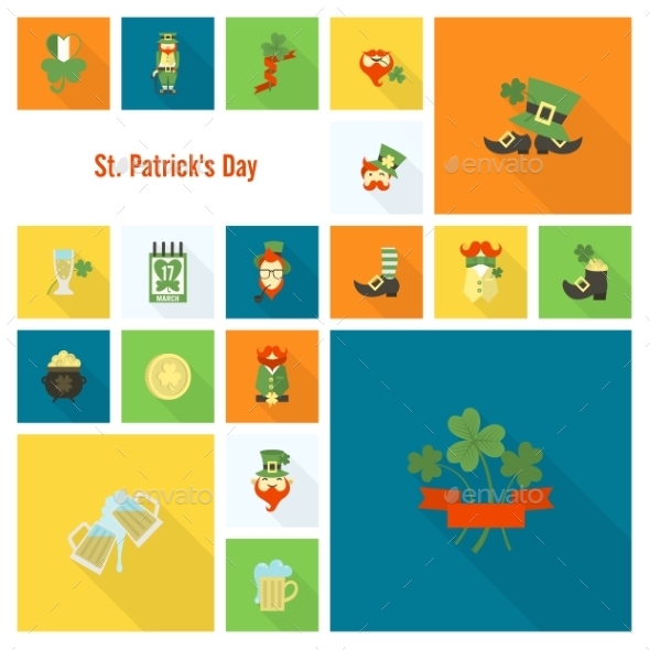 GraphicRiver Saint Patricks Day Icon Set 10764275 GraphicRiver Saint Patricks Day Icon Set 10764275
