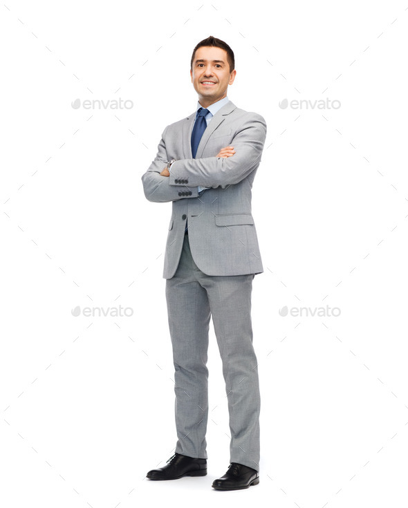 happy smiling businessman in suit (Misc) Photo Download