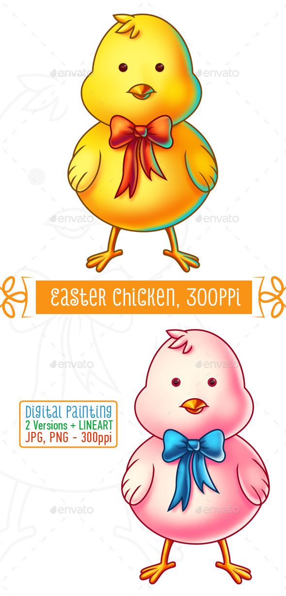 GraphicRiver Easter Chicken Cartoon Character 10753498 GraphicRiver Easter Chicken Cartoon Character 10753498