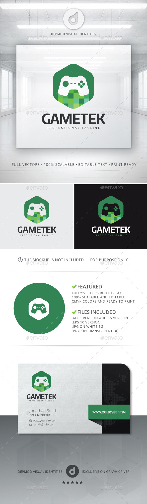 GraphicRiver Gametek Logo 10765571 GraphicRiver Gametek Logo 10765571