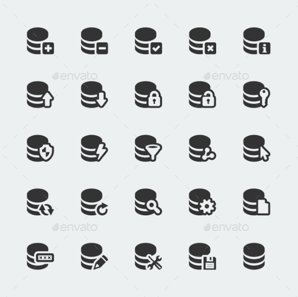 GraphicRiver Database Icons 10765577 GraphicRiver Database Icons 10765577