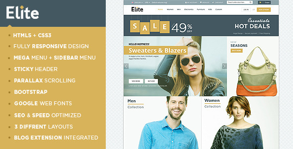 Elite - Responsive Magento Theme - Shopping Magento