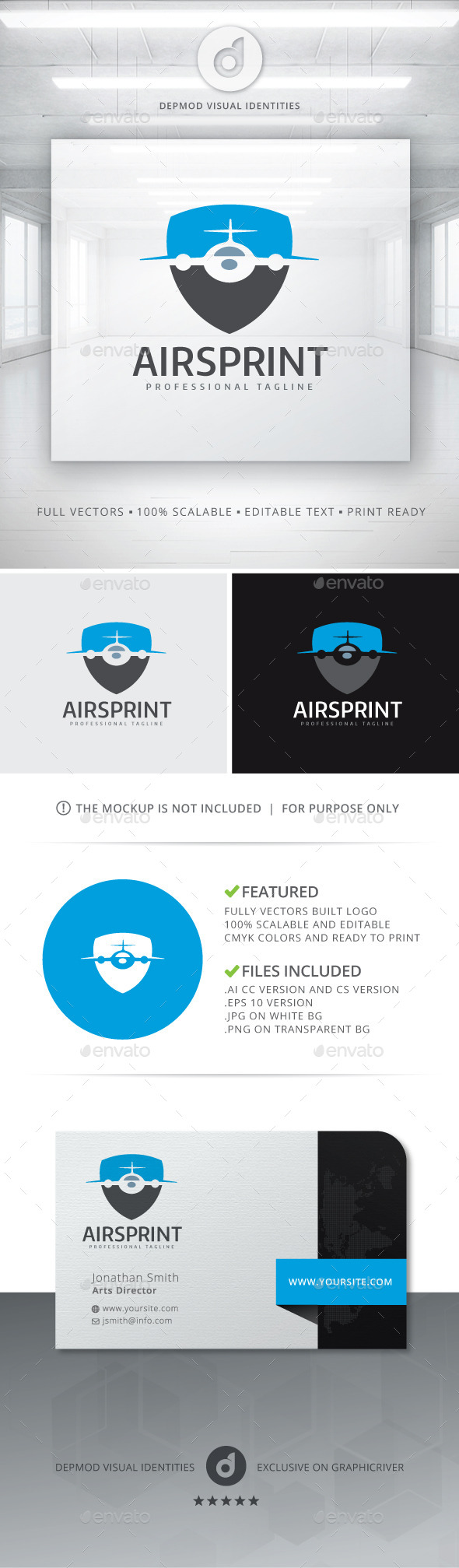 GraphicRiver Air Sprint Logo 10765669 GraphicRiver Air Sprint Logo 10765669