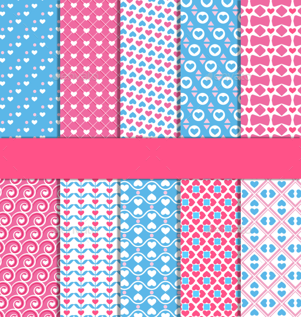 GraphicRiver Set of Ten Seamless Love Patterns 10765745 GraphicRiver Set of Ten Seamless Love Patterns 10765745