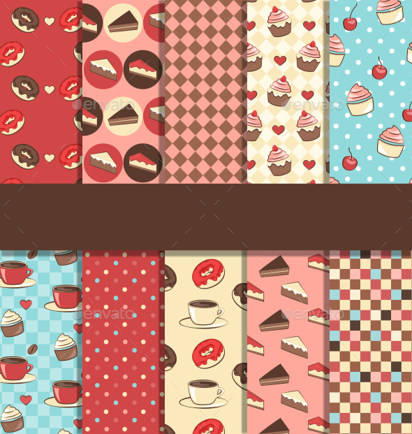 GraphicRiver Set of Ten Seamless Sweet Patterns 10765843 GraphicRiver Set of Ten Seamless Sweet Patterns 10765843