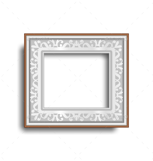 GraphicRiver Silver Frame with Ornament Isolated on White 10766062 GraphicRiver Silver Frame with Ornament Isolated on White 10766062