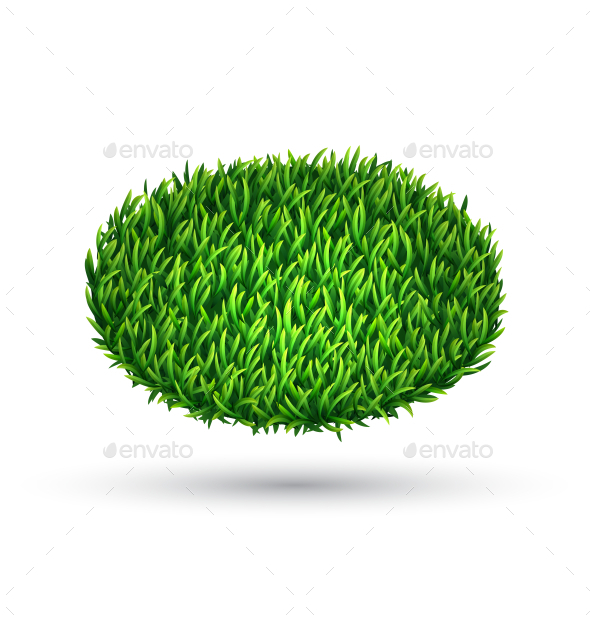 GraphicRiver Green Grass Oval with Shadow Isolated on White 10766095 GraphicRiver Green Grass Oval with Shadow Isolated on White 10766095