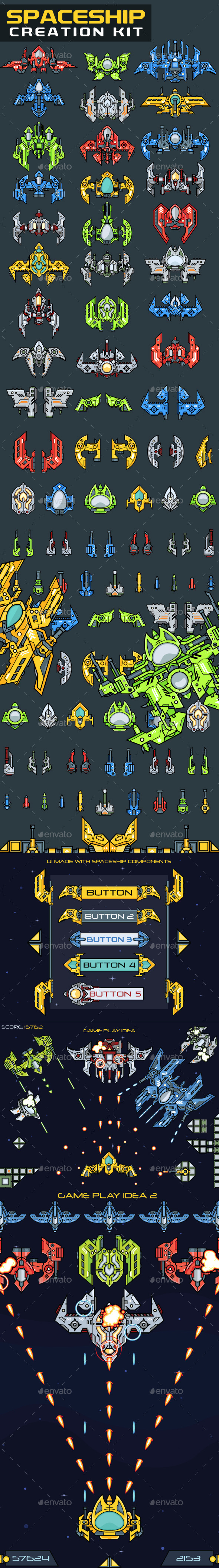 GraphicRiver Spaceship Creation Kit 10766100 GraphicRiver Spaceship Creation Kit 10766100