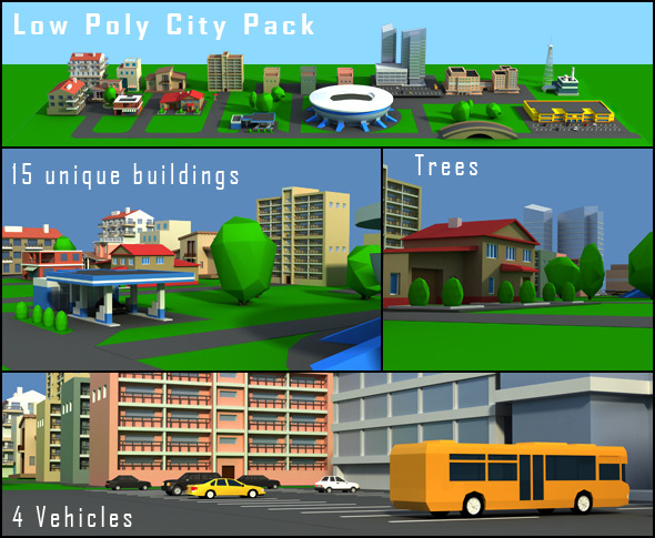 Low Poly City Pack Low Poly City Pack