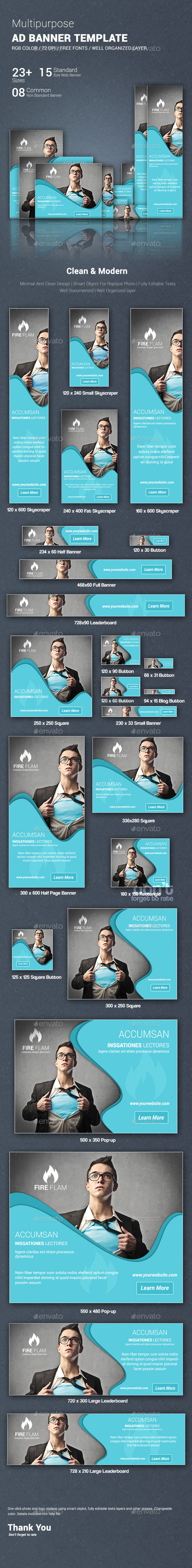 GraphicRiver Multipurpose Web Ad Banner 10767356 GraphicRiver Multipurpose Web Ad Banner 10767356