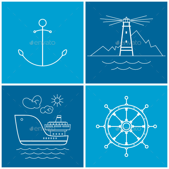 GraphicRiver Set of Maritime Icons 10767607 GraphicRiver Set of Maritime Icons 10767607