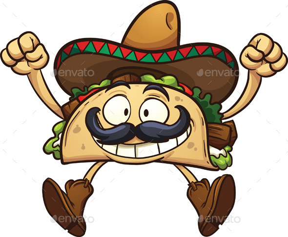 GraphicRiver Cartoon Taco 10770741 GraphicRiver Cartoon Taco 10770741