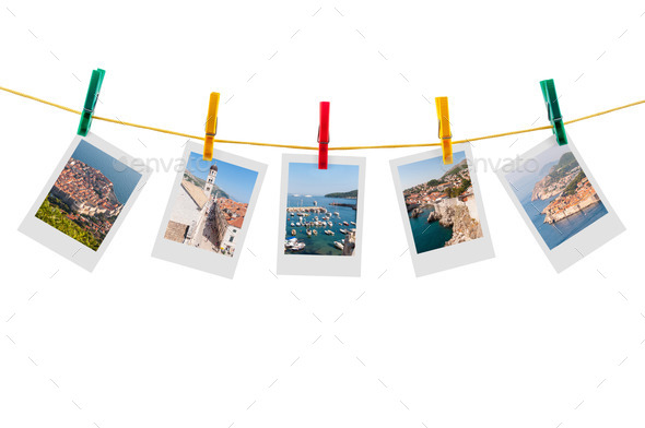 Five photos of Dubrovnik on clothesline (Misc) Photo Download