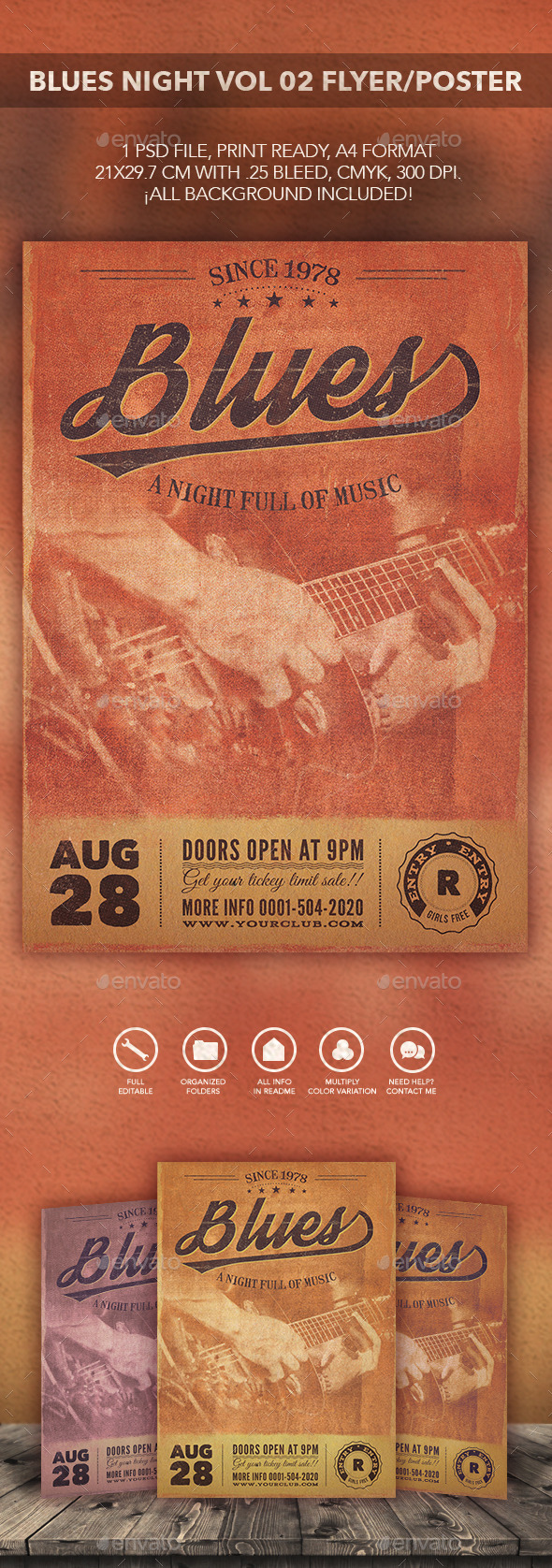 GraphicRiver Blues Music Flyer Poster vol 02 10771979 GraphicRiver Blues Music Flyer Poster vol 02 10771979