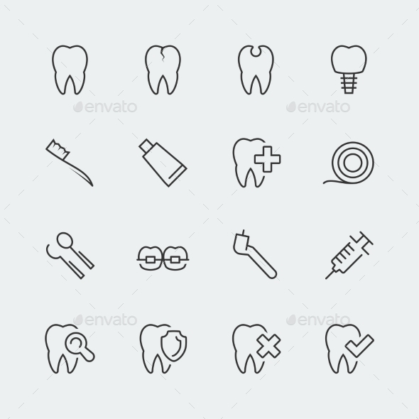 GraphicRiver Dental Care Icons 10772278 GraphicRiver Dental Care Icons 10772278