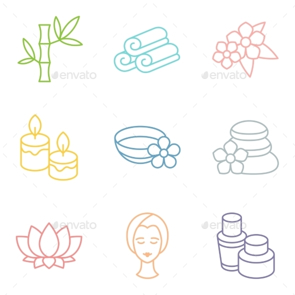 GraphicRiver Set of Spa Icons 10773848 GraphicRiver Set of Spa Icons 10773848