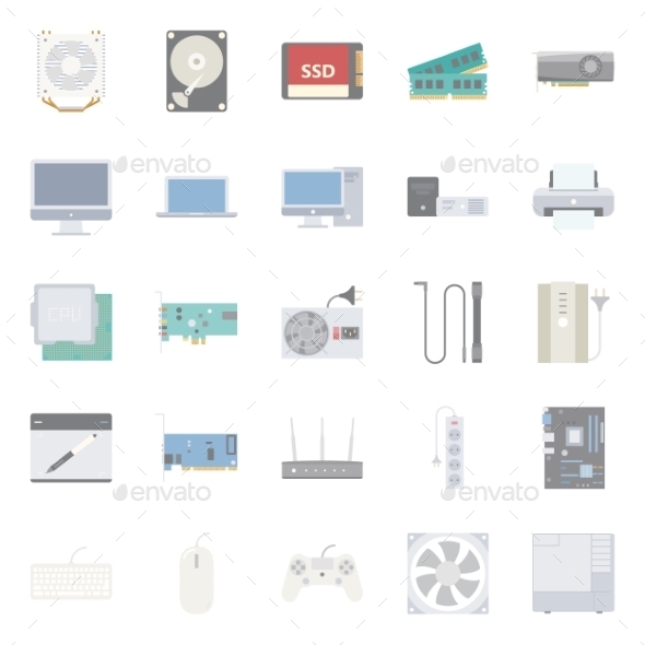 GraphicRiver Computer Components 10774393 GraphicRiver Computer Components 10774393