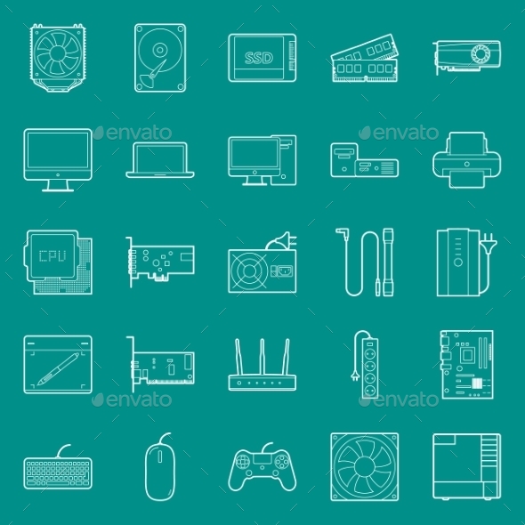 GraphicRiver Computer Components 10774396 GraphicRiver Computer Components 10774396