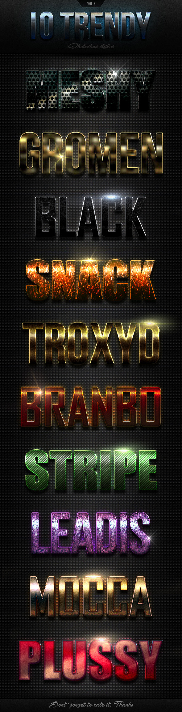 GraphicRiver 12 Trendy Photoshop Styles Vol.7 10775259 GraphicRiver 12 Trendy Photoshop Styles Vol.7 10775259
