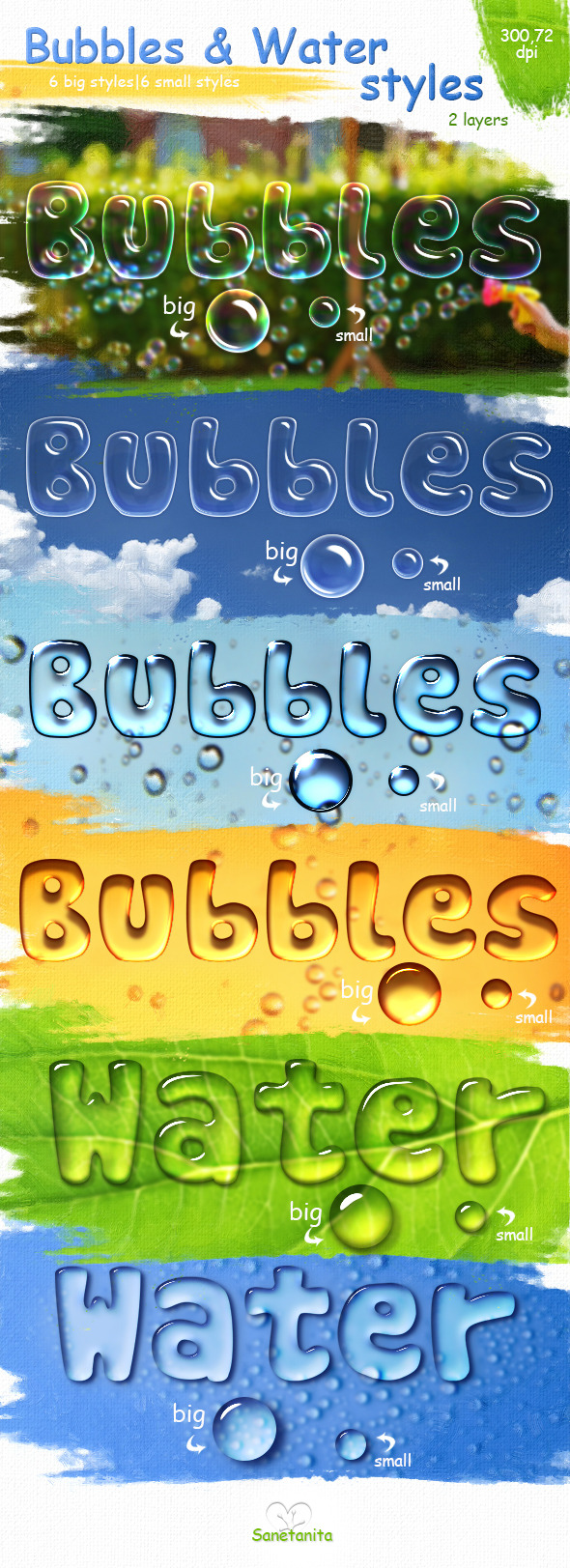 GraphicRiver Bubbles & Water Styles 10776045 GraphicRiver Bubbles & Water Styles 10776045