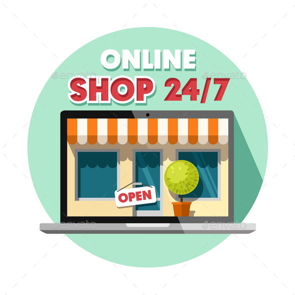 GraphicRiver Online Shopping Concept 10776678 GraphicRiver Online Shopping Concept 10776678