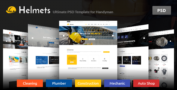ThemeForest Helmets PSD Template for Handyman 10778792 ThemeForest Helmets PSD Template for Handyman 10778792