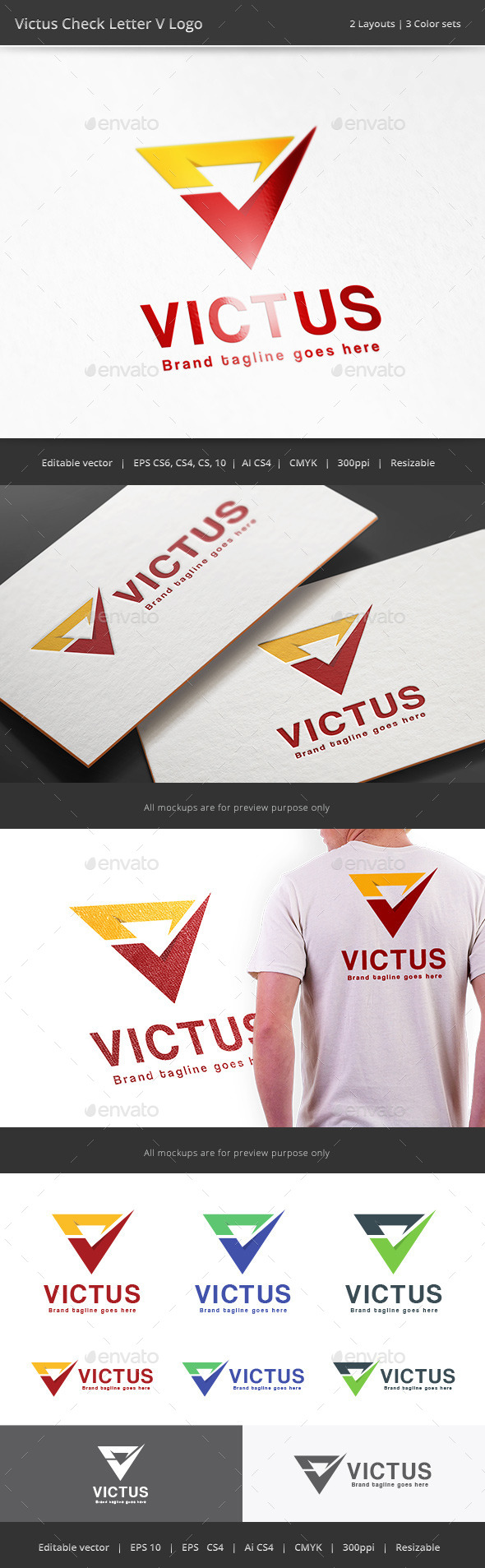 GraphicRiver Victus Letter V Check Logo 10779159 GraphicRiver Victus Letter V Check Logo 10779159