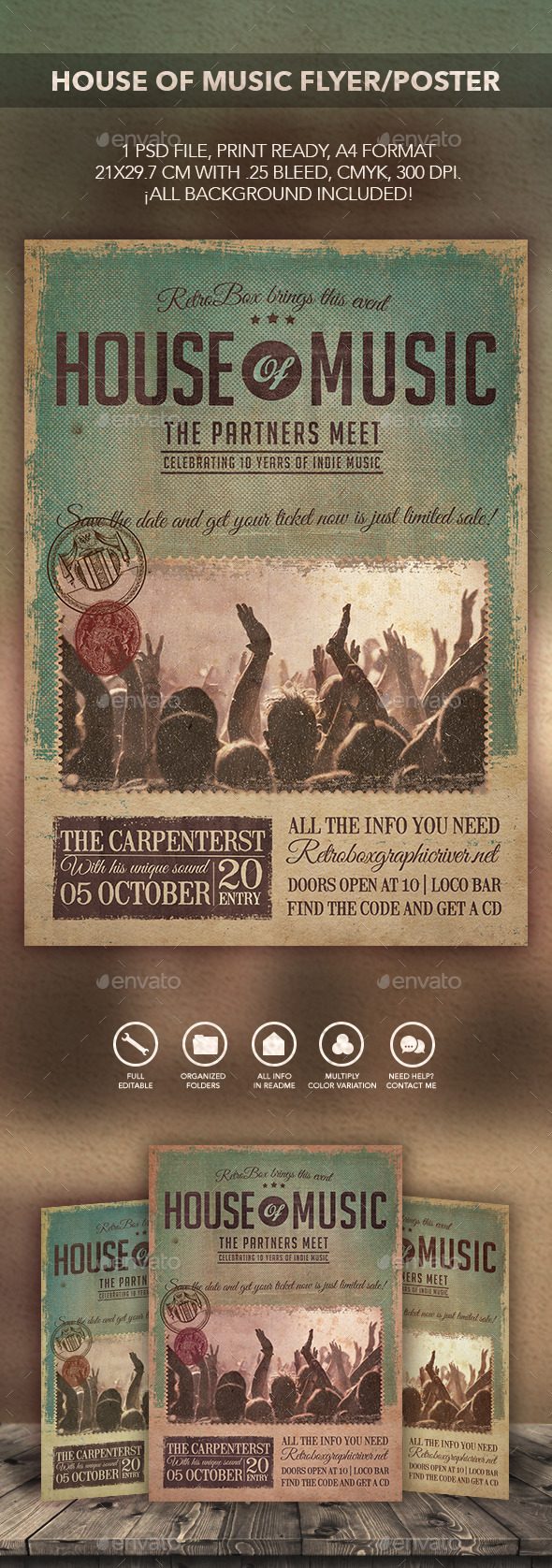 GraphicRiver House of Music Flyer Poster 10779372 GraphicRiver House of Music Flyer Poster 10779372