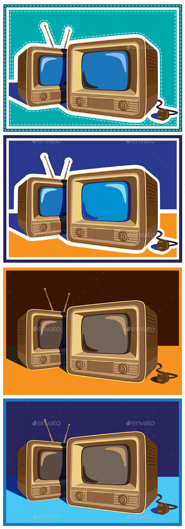GraphicRiver Old TV Set 10781134 GraphicRiver Old TV Set 10781134
