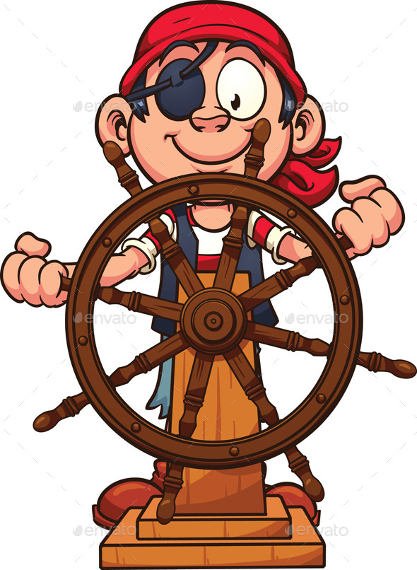 GraphicRiver Pirate at Rudder 10781242 GraphicRiver Pirate at Rudder 10781242