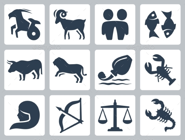 GraphicRiver Signs of the Zodiac Vector Icons Set 10781846 GraphicRiver Signs of the Zodiac Vector Icons Set 10781846