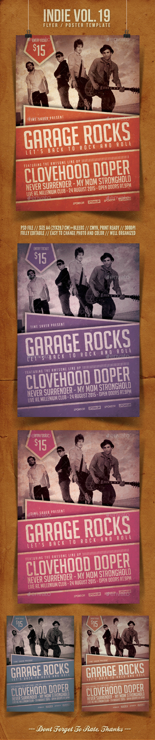 Indie Flyer Template Vol.19 (Concerts)