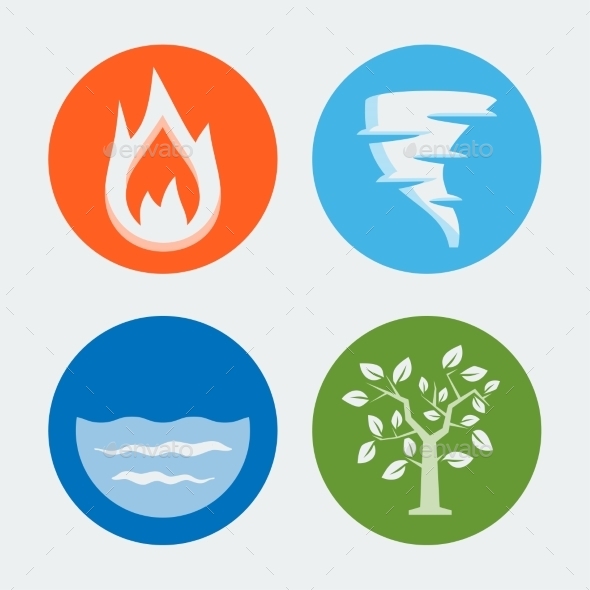 GraphicRiver Four Elements Vector Icons Set #1 10781951 GraphicRiver Four Elements Vector Icons Set #1 10781951