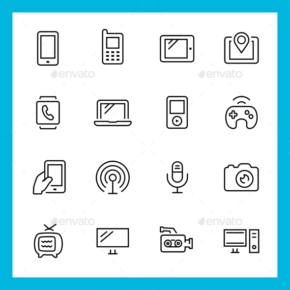GraphicRiver Devices and Technology Vector Thin Line Icon Set 10781980 GraphicRiver Devices and Technology Vector Thin Line Icon Set 10781980
