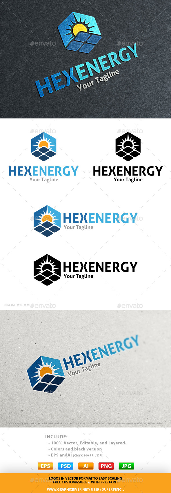 GraphicRiver Hexenergy Logo 10782142 GraphicRiver Hexenergy Logo 10782142