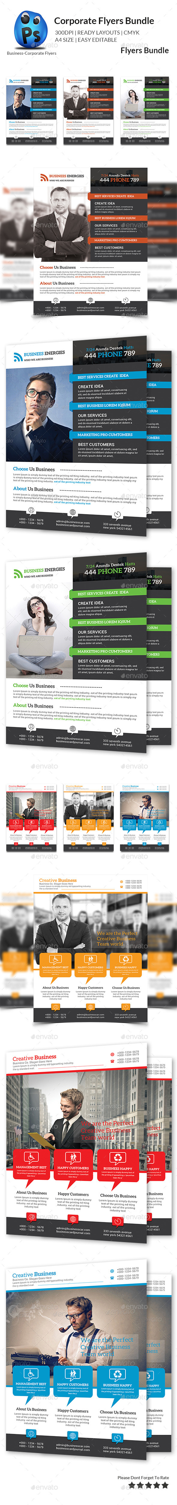 GraphicRiver Corporate Business Flyer Bundle 10782419 GraphicRiver Corporate Business Flyer Bundle 10782419