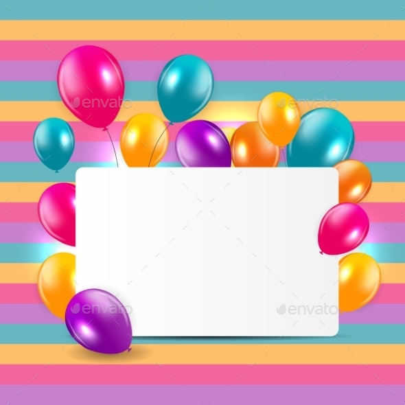 GraphicRiver Glossy Balloons Background Illustration 10782439 GraphicRiver Glossy Balloons Background Illustration 10782439
