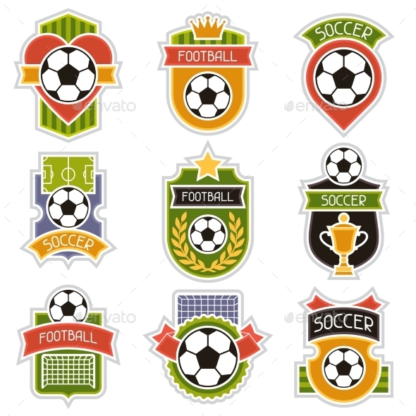 GraphicRiver Set of Soccer Badges 10782889 GraphicRiver Set of Soccer Badges 10782889
